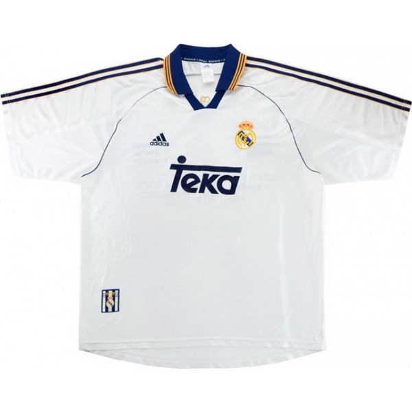 Tailandia Camiseta Real Madrid 1st Retro 1999 2000 Blanco